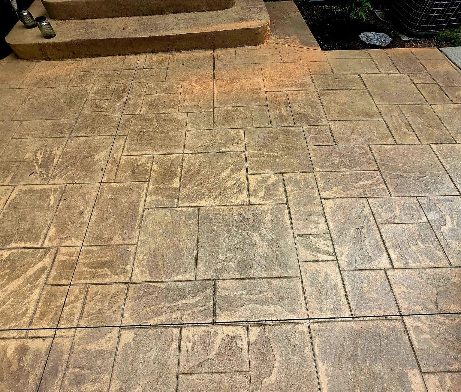 Gallery photos for Old Deck Out Stamped Concrete Patio In North Olmsted: Image #3