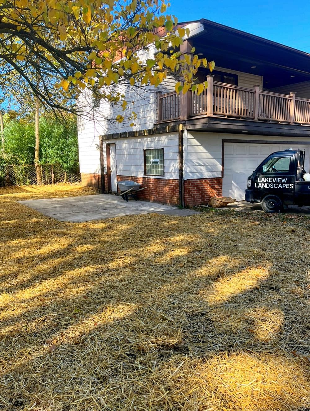 Project Fence & Pergola Tear Down With Grading & Reseeding  image