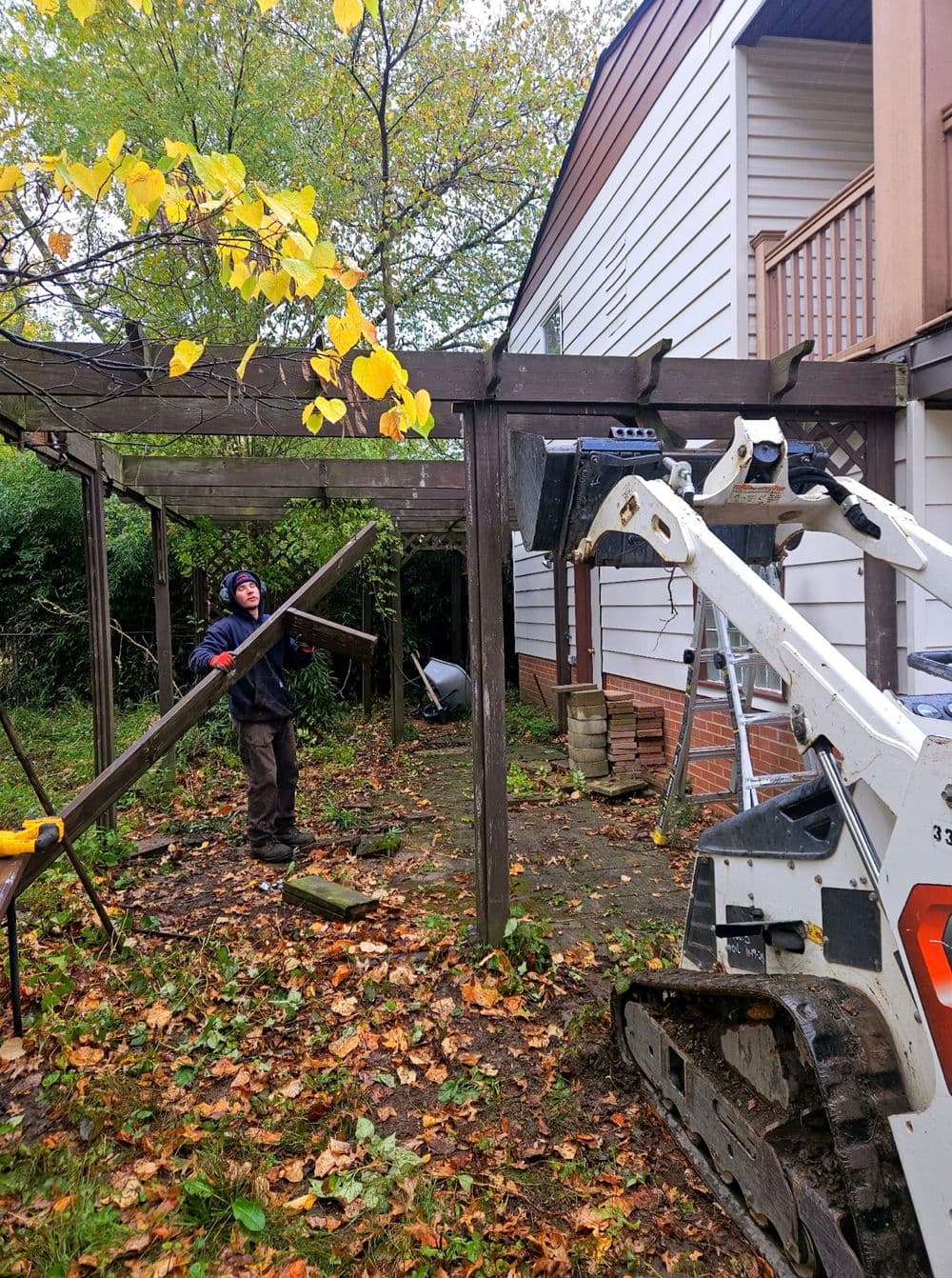 Gallery photos for Fence & Pergola Tear Down With Grading & Reseeding : Image #3