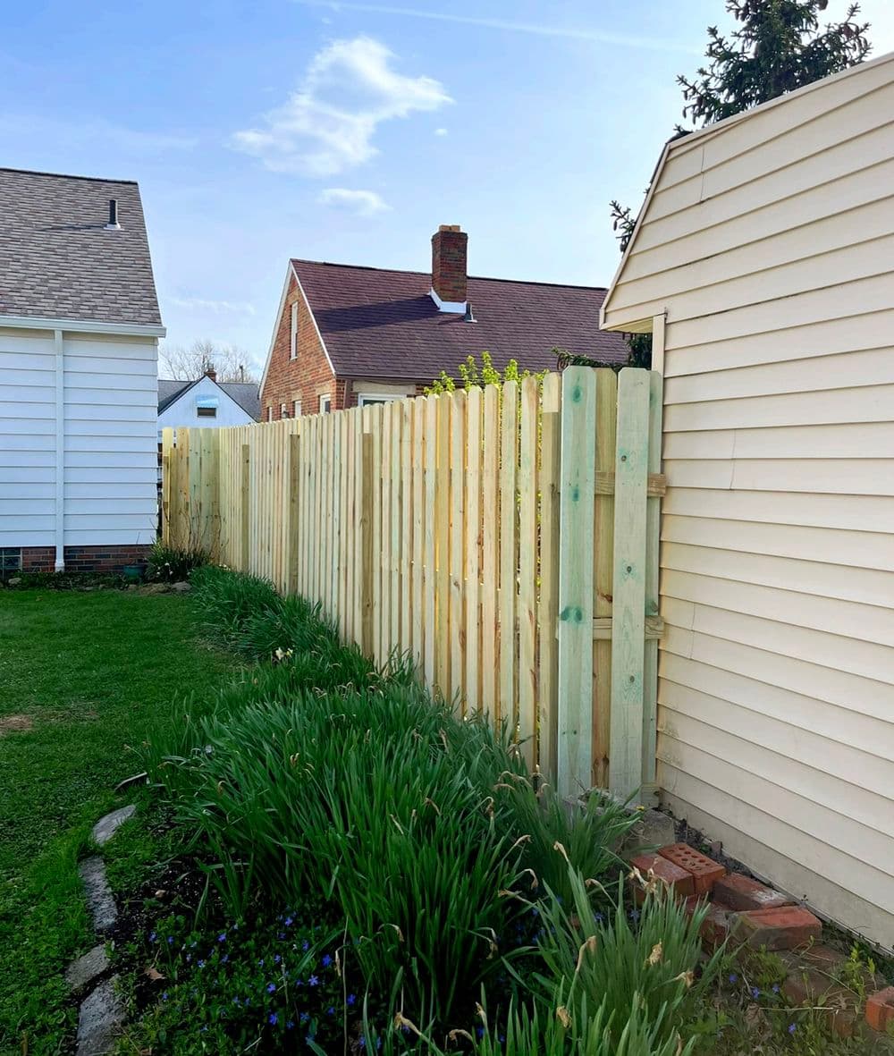 Gallery photos for 6-Foot Shadow Box Privacy Fence Install in Cleveland: Image #1