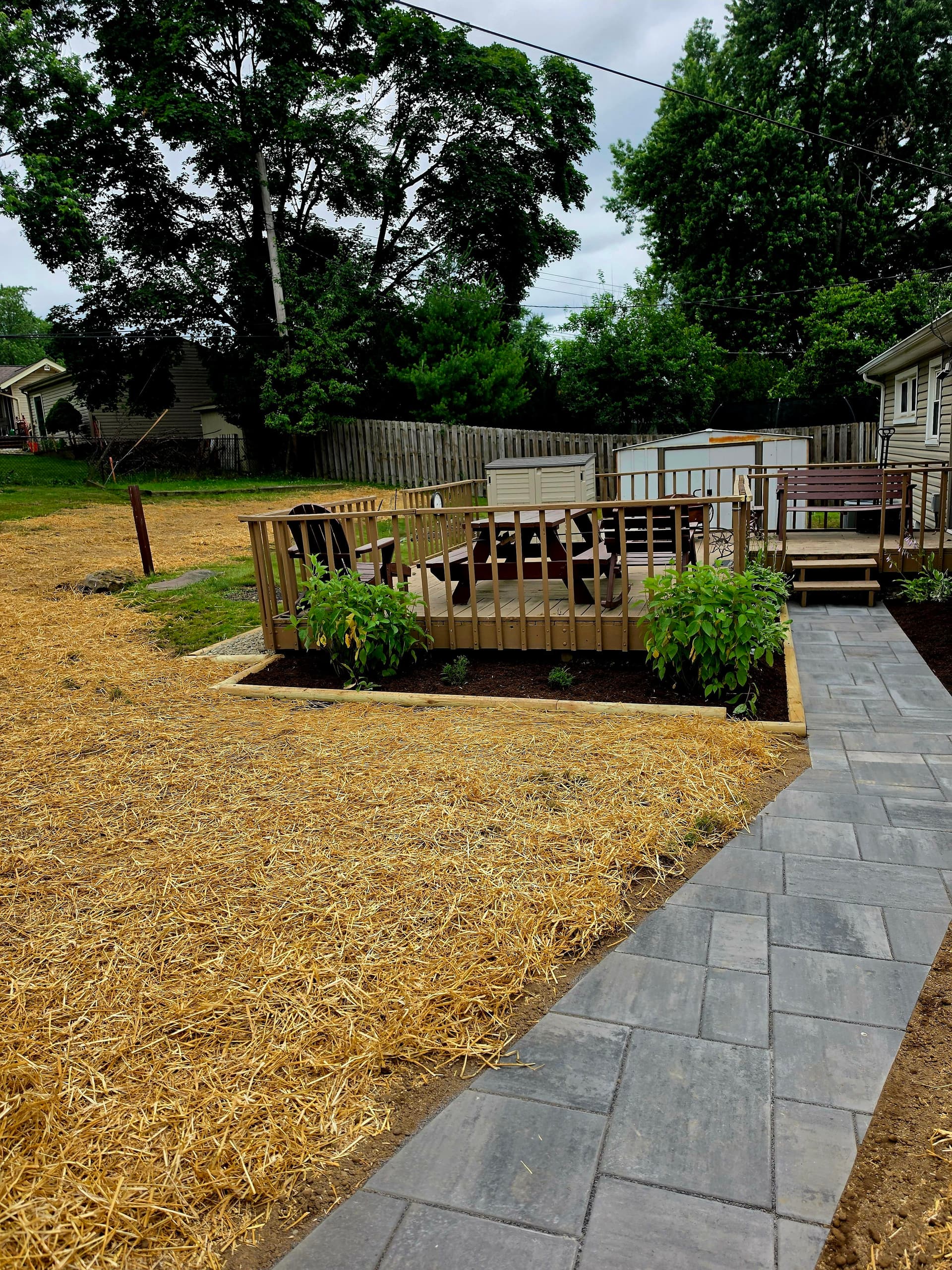 Gallery photos for Custom Paver Walkway and Native Garden Build in North Royalton: Image #3