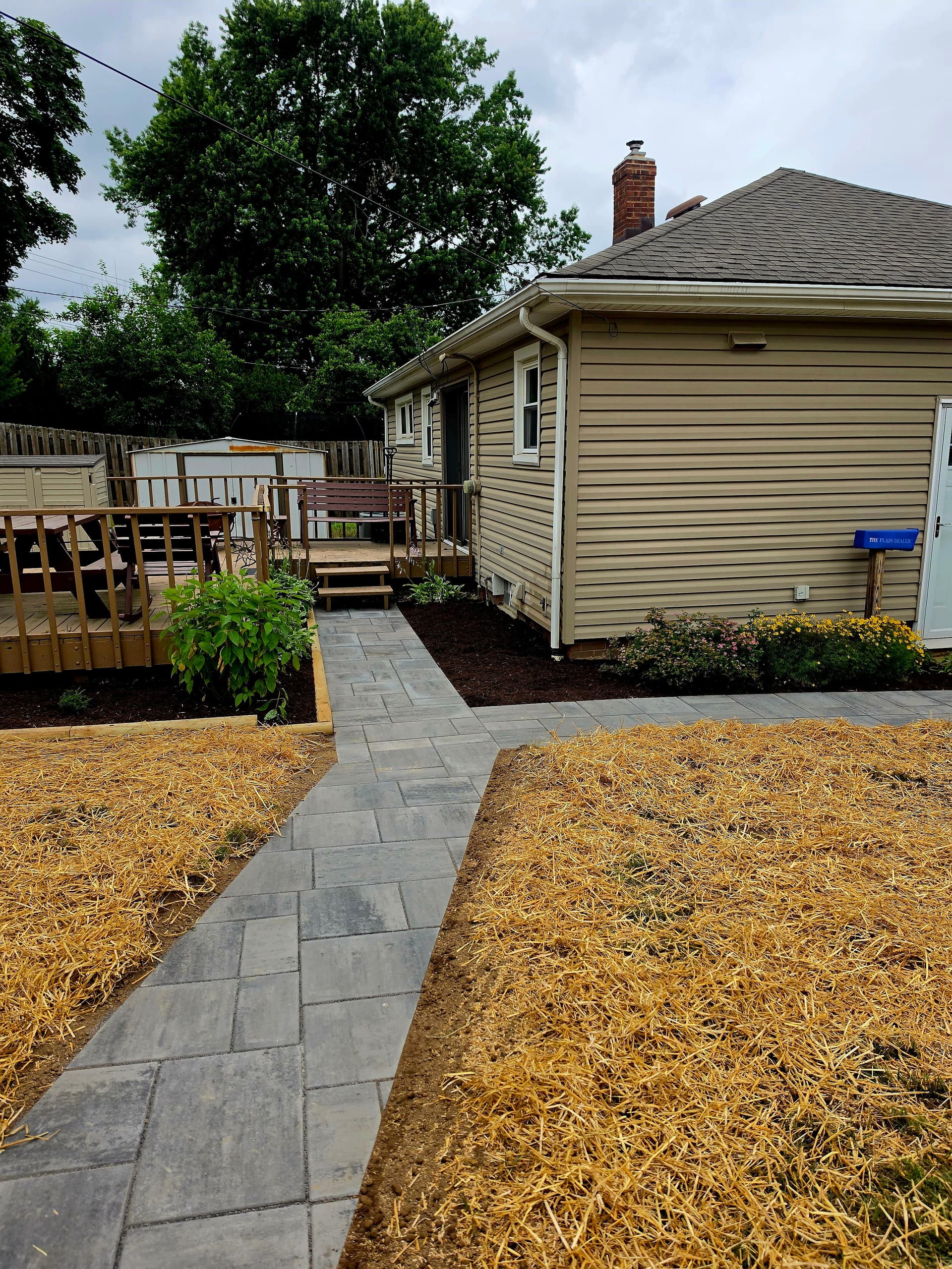 Gallery photos for Custom Paver Walkway and Native Garden Build in North Royalton: Image #2