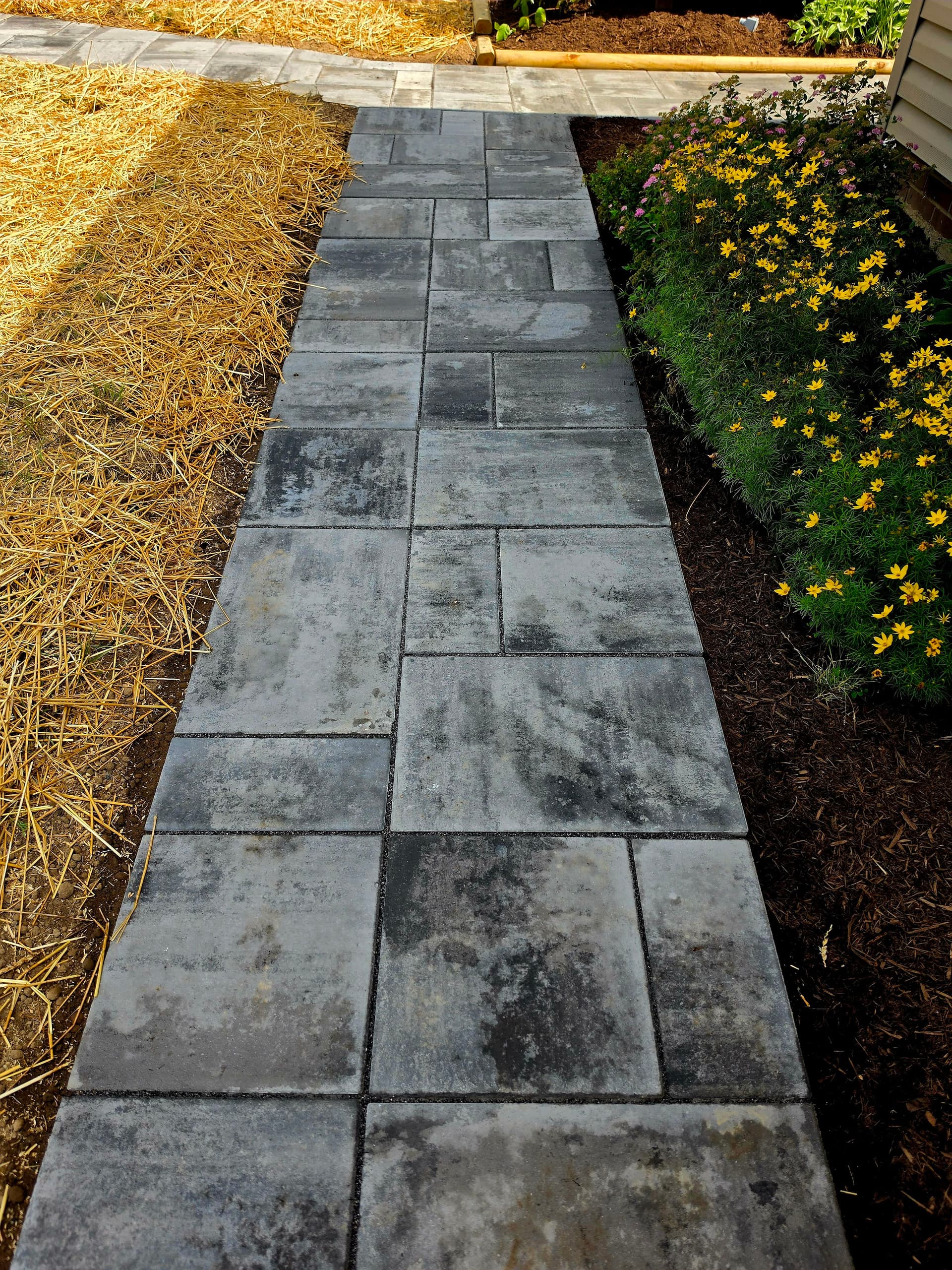Gallery photos for Custom Paver Walkway and Native Garden Build in North Royalton: Image #1