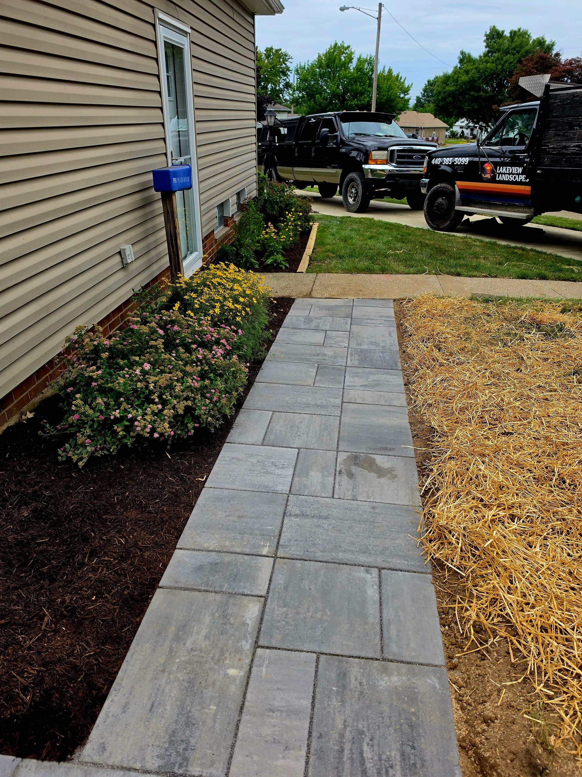 Gallery photos for Custom Paver Walkway and Native Garden Build in North Royalton: Image #4